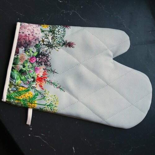 Рукавица кухонная ботаника серая 915₽