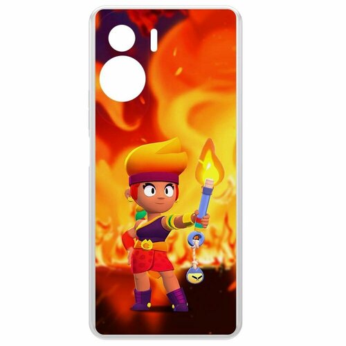 Чехол-накладка Krutoff Clear Case Brawl Stars-Амбер для Honor 90 Lite чехол накладка clear case brawl stars амбер де ла вега для honor 50 lite