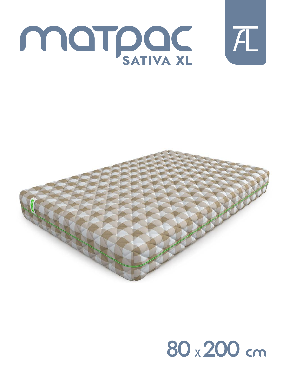 Матрас Sativa XL Mr.Mattress, 80х200 см