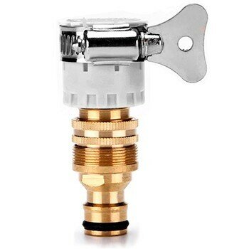 Штуцер-коннектор для безрезьбовых кранов ST (15-23 мм) универсальный Штуцер универсальный без резьбы под коннектор адаптер для подключения шланга