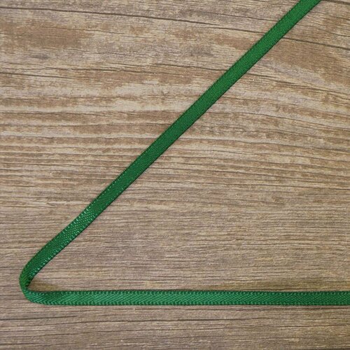 Лента атласная Hemeline, зеленая, 5 м, 1 упаковка
