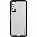 Чехол InterStep DECOR NEW MAT Huawei P Smart 2021 чёрный - изображение