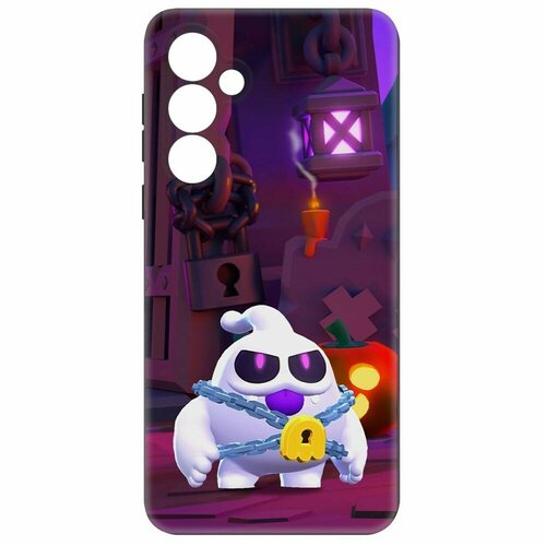 Чехол-накладка Krutoff Soft Case Brawl Stars - Призрак Скуик для Samsung Galaxy S23 FE черный чехол накладка krutoff soft case brawl stars призрак скуик для samsung galaxy s23 черный