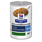 Влажный диетический корм для собак (консервы) Hill's Pr.Diet d/d при аллергии, заболеваниях кожи и неблагоприятной реакции на пищу, с уткой - изображение