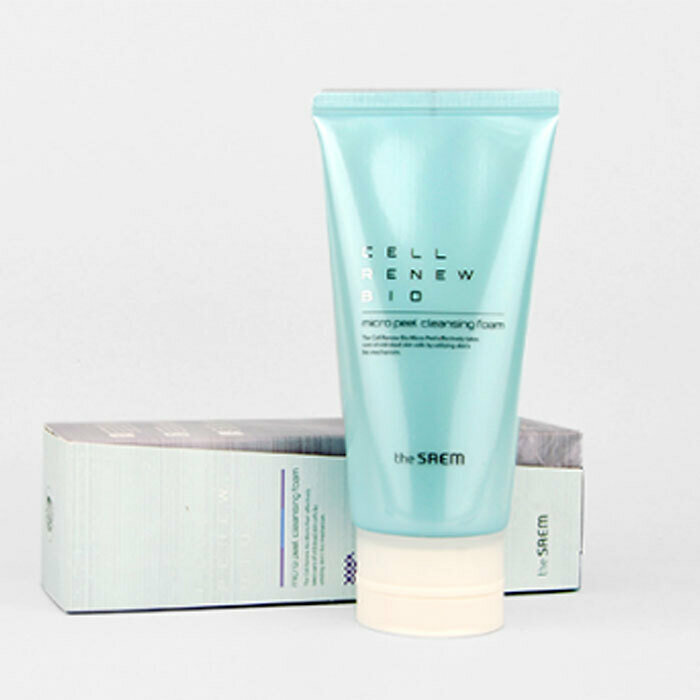 Изображение The Saem Пенка для умывания с растительными стволовыми клетками Cell Renew Bio Micro Peel Cleansing Foam 170мл