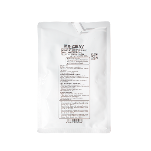 Девелопер OEM MX-235GV для Sharp AR-5618 MX-M202 Чёрный пакет 300 г 2421₽