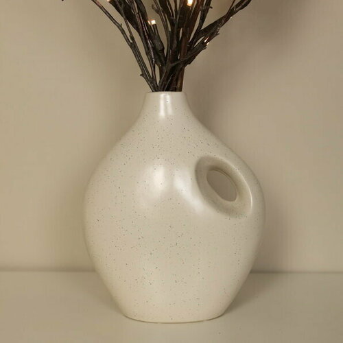Koopman Фарфоровая ваза кувшин Cremato 20*16 см бежевая 095753120
