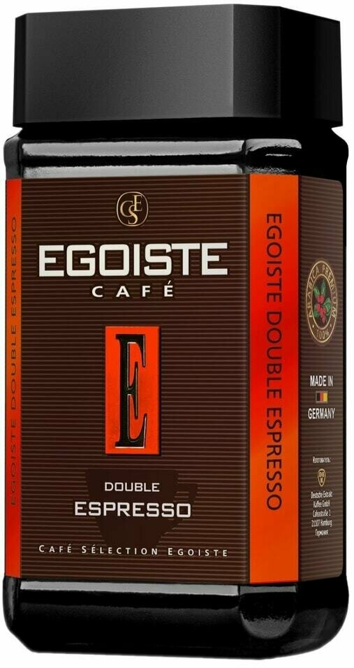 Кофе растворимый Egoiste Double Espresso 100г 2шт