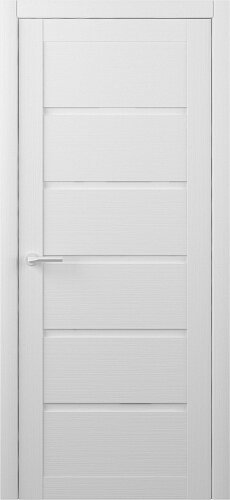 Межкомнатная дверь (комплект) Albero Вена Эко-Шпон / Кедр снежный / Глухое 80х200