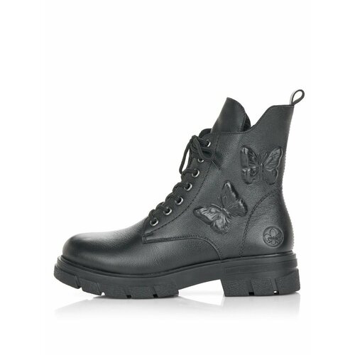 фото Ботинки rieker, размер 40, черный