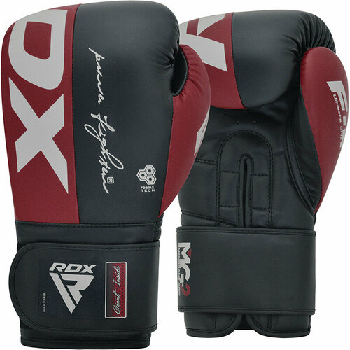 Боксерские перчатки RDX F4 10oz темно-синий/красный боксерские перчатки rdx f4 черно розовые 10 унций