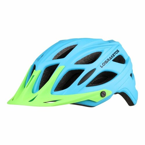 LOS RAKETOS Велосипедный шлем COBRA NEON BLUE L-XL арт 47123 шлем 02 20419215 enduro mtb maya2 0 12 отверстий mat blk xs s 50 54см черный матовый ldl cf kali