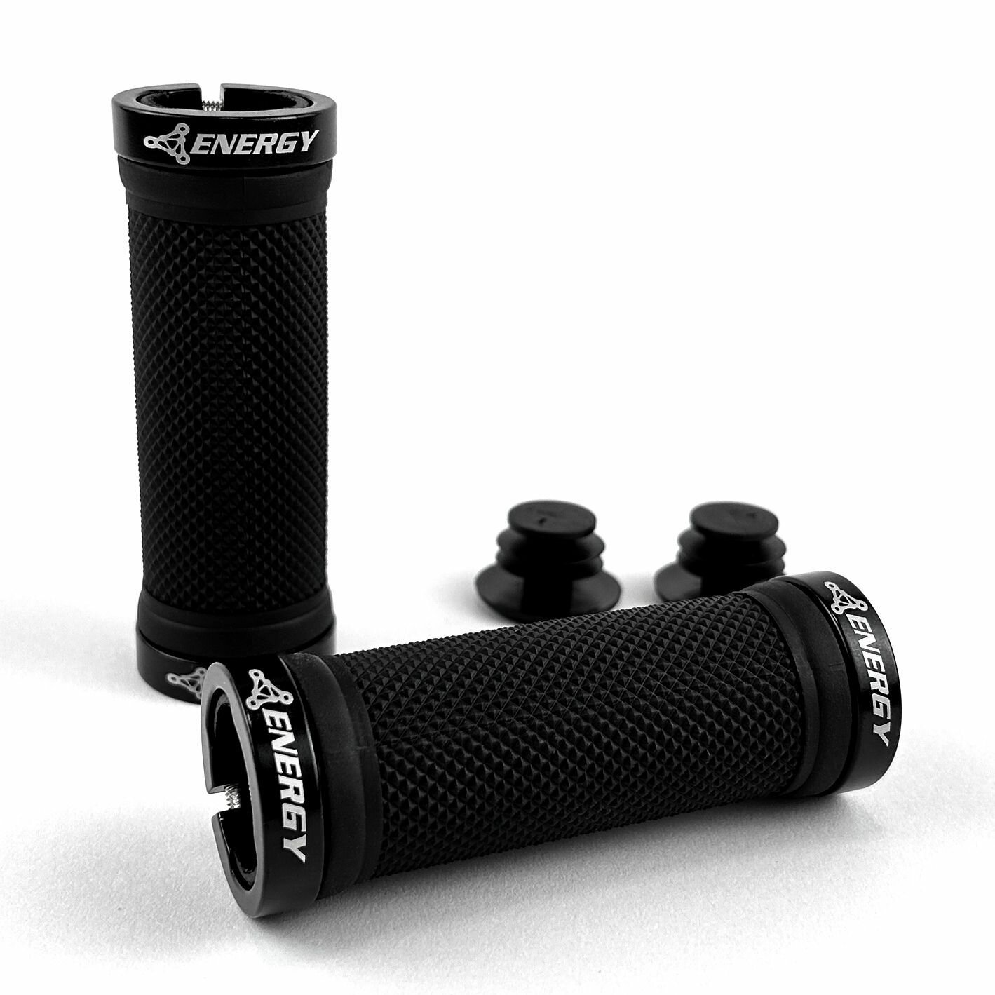 фото Грипсы Energy Ride Kids, 95 мм, чёрные с кольцами