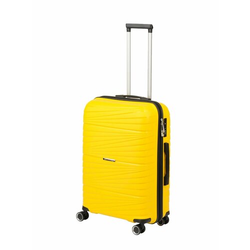фото Чемодан sun voyage, 70 л, размер m, желтый
