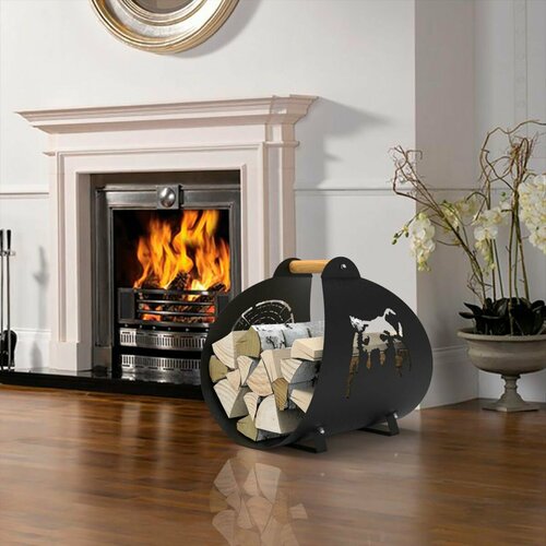 Дровница переносная металлическая 