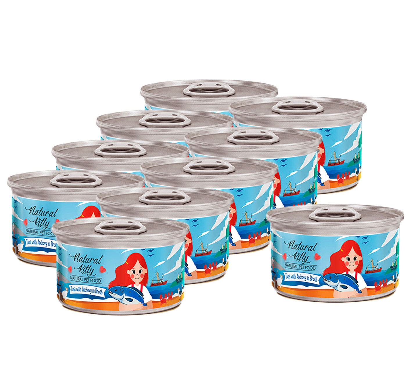 фото PETTRIC Тунец с Анчоусами в Бульоне. 80 г. х 10 шт.