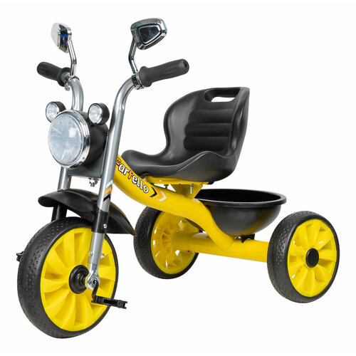 Детский трехколесный велосипед Farfello 123, новый желтый