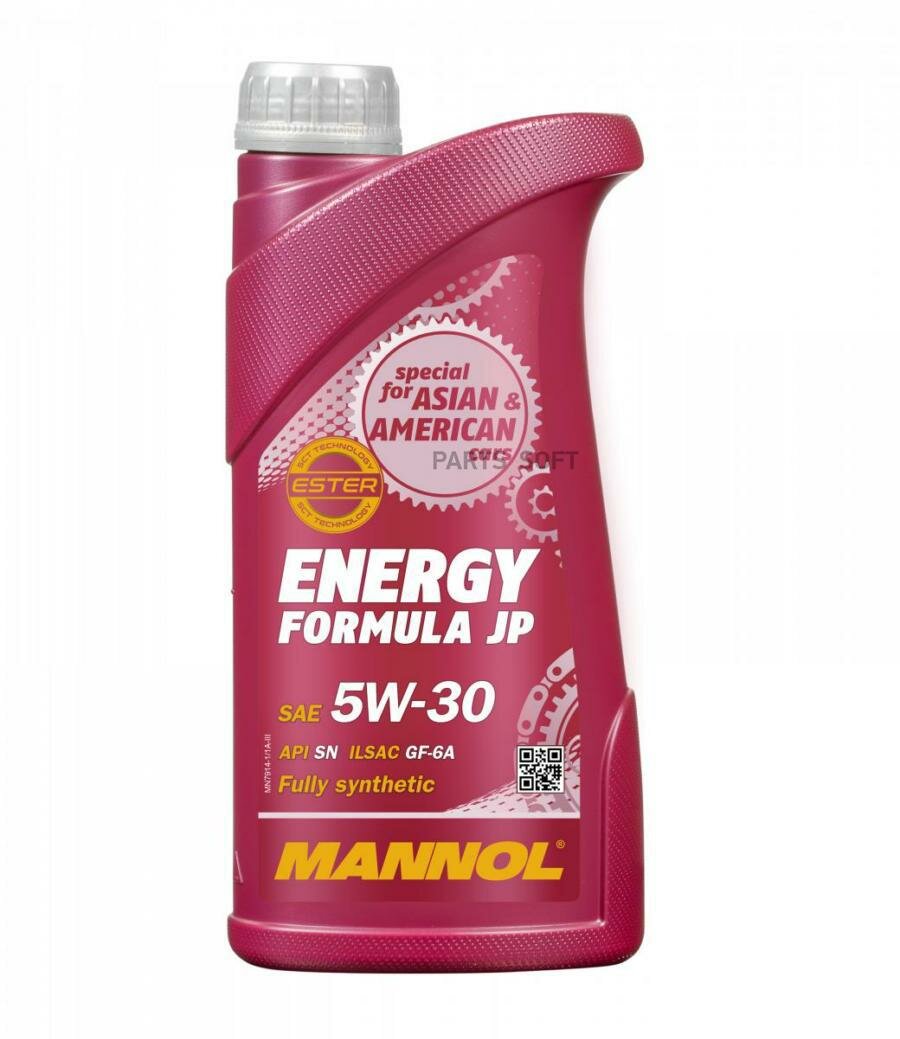 7914-1 mannol energy formula jp 5w30 1л. синтетическое моторное масло 5w-30 api sn 1л