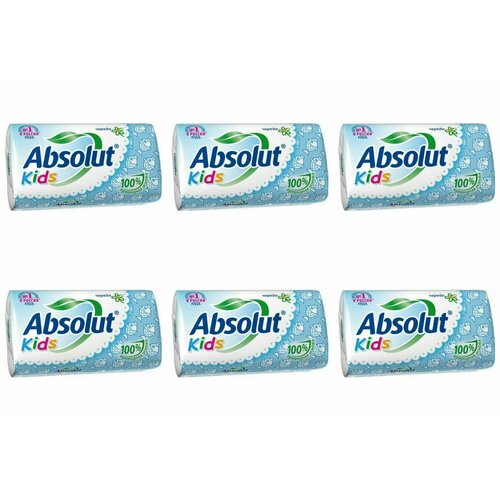 Absolut Мыло кусковое детское Kids Череда, 90 гр, 6 шт