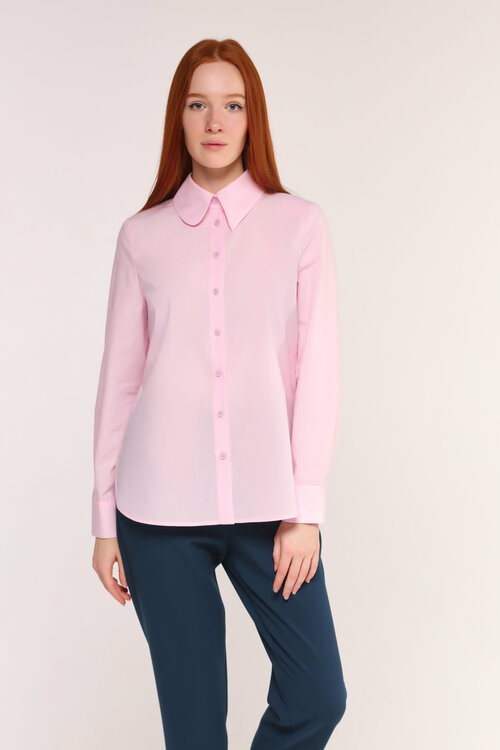 Рубашка  МАКОВЦВЕТ, размер 48 L, розовый
