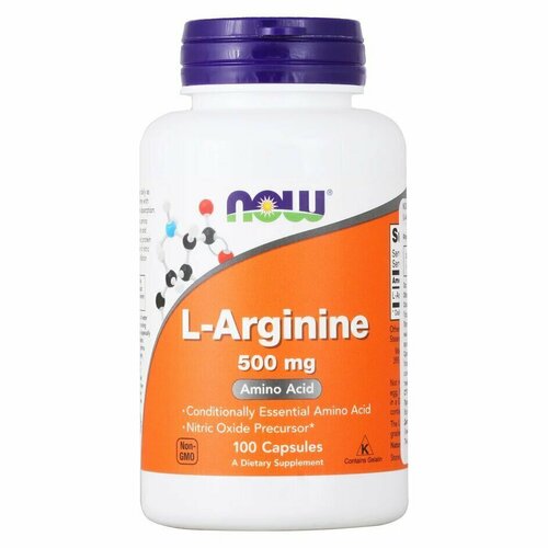 L-Arginine 500 mg, 100 капс