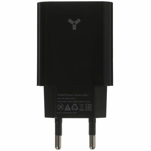 Сетевое зарядное устройство Accesstyle Sunset 18WU, USB, 3A, черный Noname - фото №11