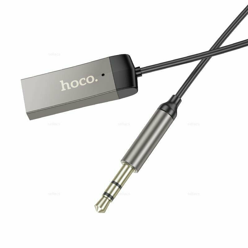 Bluetooth адаптер для магнитолы Hoco E78 BT5.3 серый