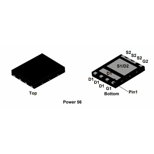 Микросхема FDMS7620S N-Channel MOSFET 30V 13A микросхема ao4712 n channel mosfet 30v 13a so 8