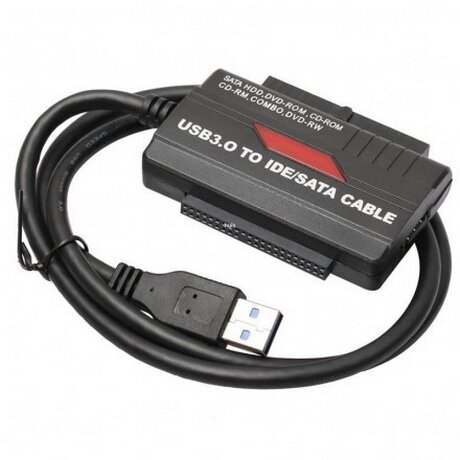 USB3.0 адаптер с внешним питанием для подключения SATA/PATA/IDE накопителей