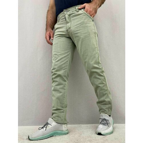 фото Брюки , размер 52, зеленый d.r.k.