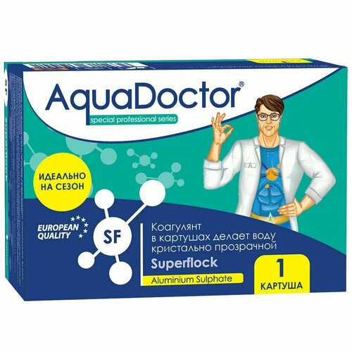 фото Aquadoctor "коагулирующее средство в картушах aquadoctor superflock mini" (тканевые картуши с таблетками 0,125 кг)