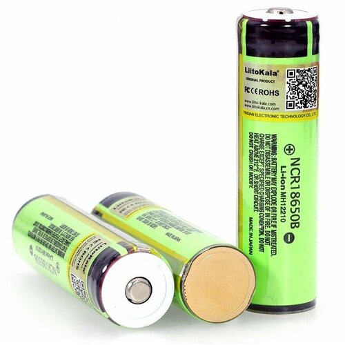 аккумулятор 18650 li ion liitokala 3400 mah с выводами w tabs 8 штук Аккумулятор Liitokala 18650BPCV Li-ion, 3400 mA/h, зеленый, с защитой 5 шт.