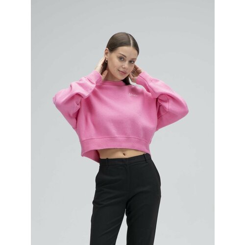 фото Свитер, размер onesize, розовый, белый modno