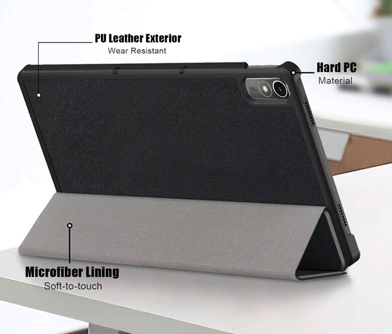 Чехол-обложка MyPads iL Sottile для Lenovo Tab P11 2nd Gen (TB-350) 11.5 / Xiaoxin Pad Plus 2023 11.5 ультратонкий, трансформируется в подставку, а.
