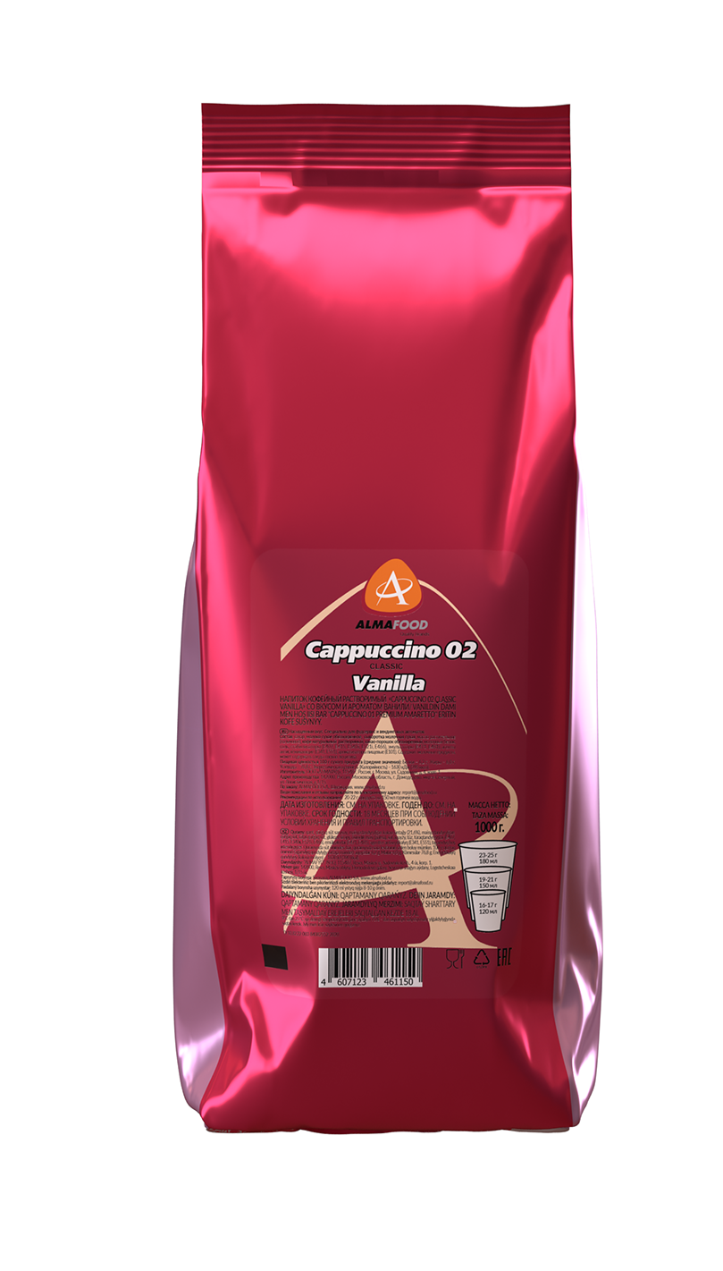Кофе ALMAFOOD Cappuccino 02 Classic Vanilla, 1000 г