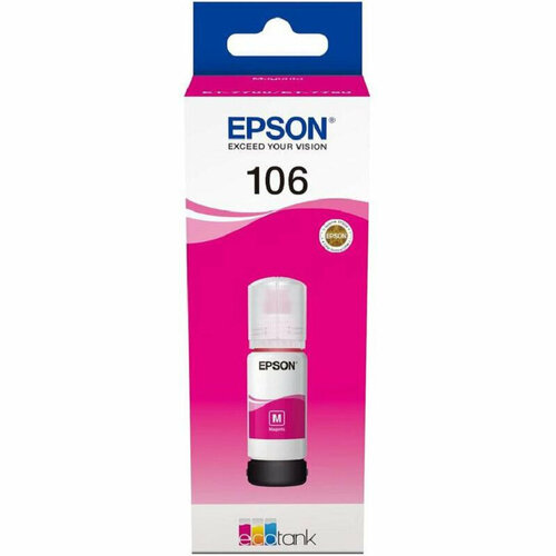 Чернила Epson 106 T00R3 C13T00R340 пу рпурный дляL7160/L7180