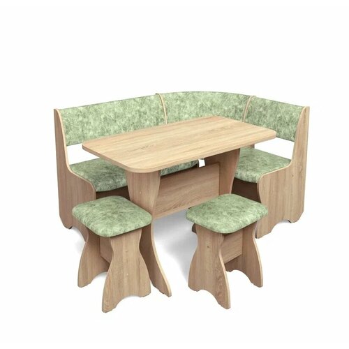 Кухонный уголок Betel тюльпан-однотон ДУБ сонома, В. мохито