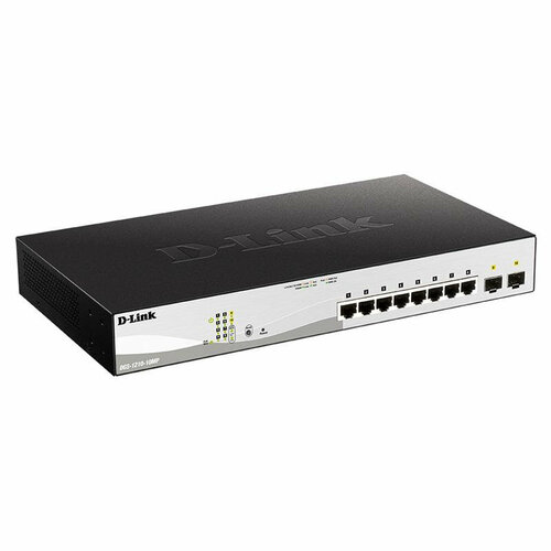 Коммутатор D-Link L2 Managed Switch 8xGE and 2xSFP DGS-1210-10MPFL1A 2200000₽