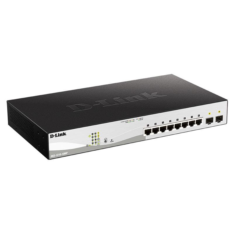 Коммутатор D-Link L2 Managed Switch 8xGE and 2xSFP (DGS-1210-10MP/FL1A)