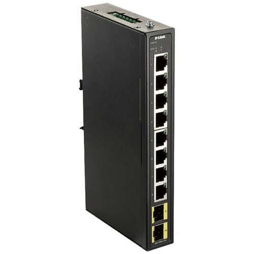 D-Link DIS-100G-10SA2A Промышленный неуправляемый коммутатор с 8 портами 101001000Base-T и 2 портами 1000Base-X SFP 461491 DIS-100G-10SA2A 2030200₽
