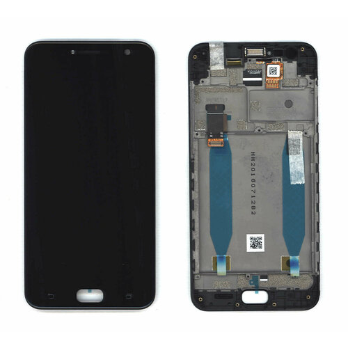 Дисплей (экран, модуль) для телефона Asus ZenFone Live (ZB553KL), с рамкой, черный дисплей для asus zenfone live zb553kl белый с рамкой