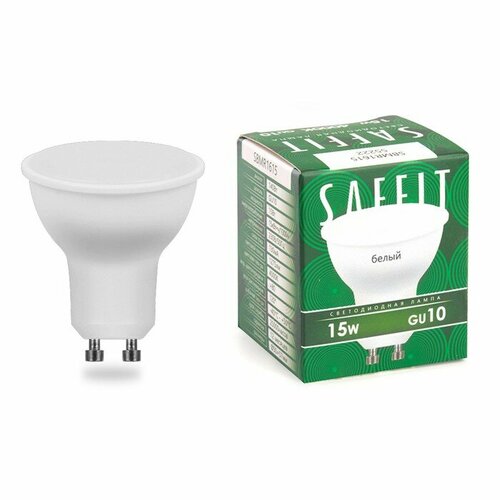 фото Лампа светодиодная, 15w 230v gu10 6400k mr16, sbmr1615 3шт saffit