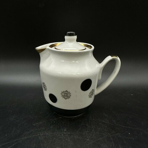 Молочник с рисунком Горошек фарфор деколь золочение 1937₽