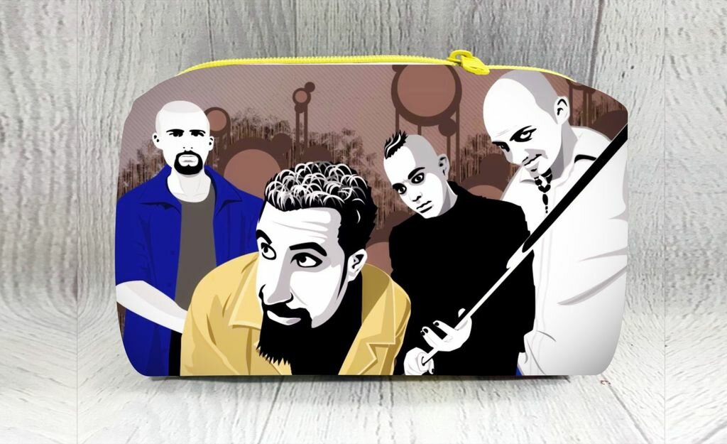 Пенал мягкий горизонтальный System of a Down, Систем оф а Даун №4