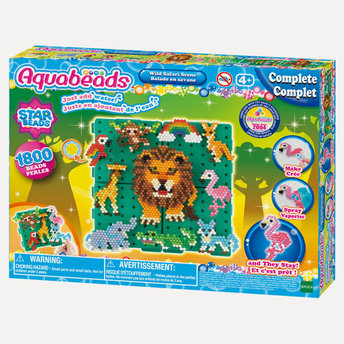 Изображение товара Мозаика Aquabeads "Сцена Дикого Сафари", 1400 разноцветных бусин