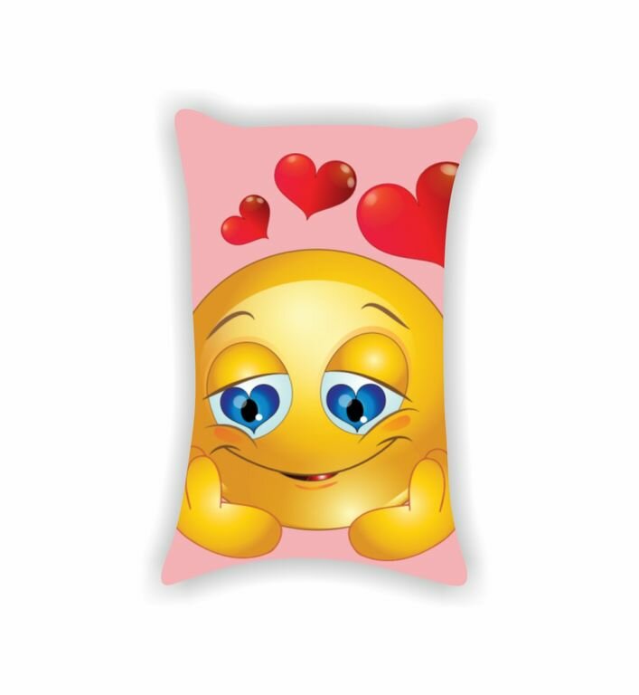 Подушка эмодзи, emoji №17, Картинка с двух сторон