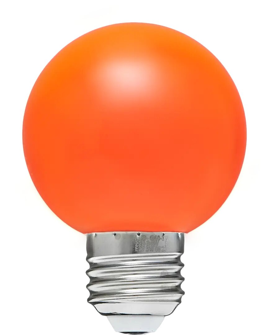 Лампа светодиодная Volpe E27 3 Вт шар 240 Лм красный свет