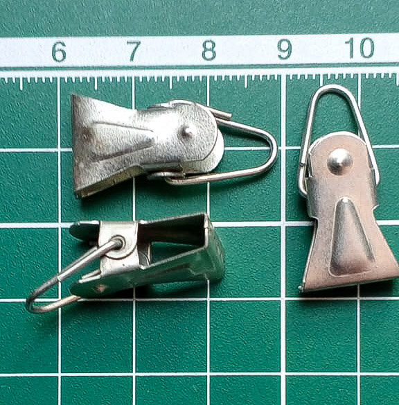 фото Зажим для штор металлический, С2бк ( 24 шт.)