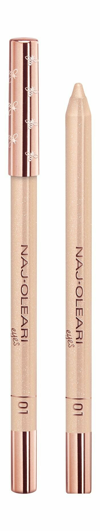 Водостойкий карандаш для глаз 1 gold Naj Oleari Luminous Eye Pencil