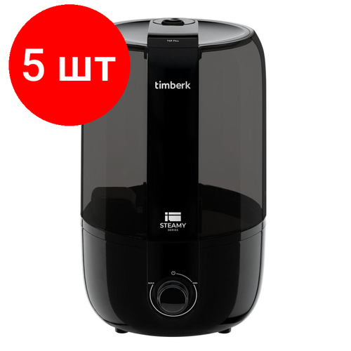 Комплект 5 штук Увлажнитель воздуха Timberk THU UL 37 M M1 44л черный 2168100₽